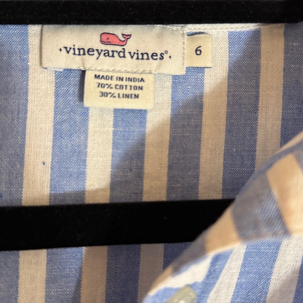 Linen button down top - image 2